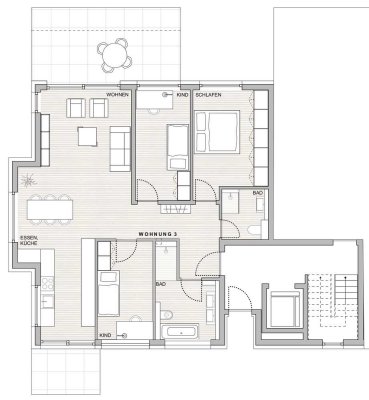 4,5 Zimmer-Wohnung mit großzügigem Garten und flexiblem Grundriss