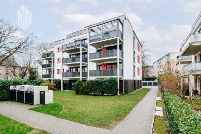 Moderne Eigentumswohnung mit Terrasse 
und Garten