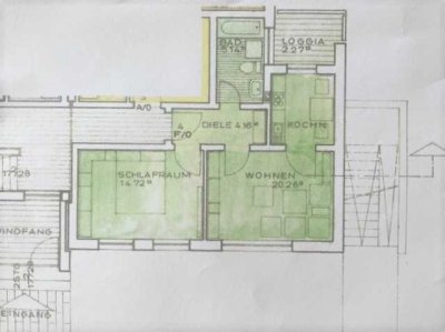 Stilvolle, neuwertige 2-Raum-Hochparterre-Wohnung mit gehobener Innenausstattung mit EBK in Isen