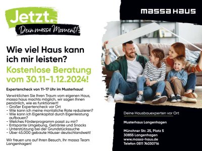 Bauen mit massa spart Kosten und Zeit! massa haus