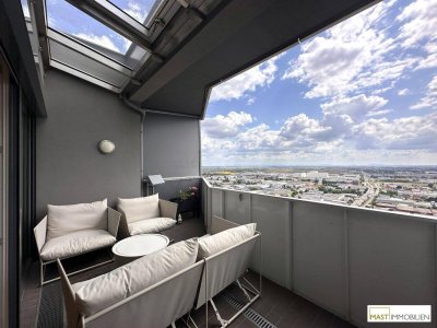 LUXUS über den Dächern Wien´s --- 4 Zimmer Penthouse im 26. Stock im Leopoldtower - SOFORT BEZUGSBEREIT