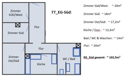 3,5-Zimmer-Wohnung in Schopfloch -  Oberiflingen, ideal für Wohngemeinschaft mit Küchen- & Badmöbeln