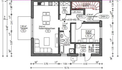 Schöne Helle 2-Zimmer-EG-Wohnung mit gehobener Innenausstattung mit Einbauküche in Jagstzell