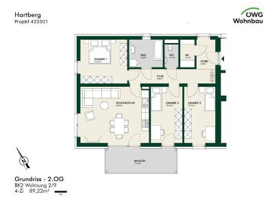 PROVISIONSFREI - Hartberg Bau 32 - geförderte Miete - 4 Zimmer