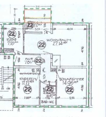 Gut geschnittene 3-Zimmer-Wohnung mit großem Balkon, ruhiger Lage und guter Anbindung