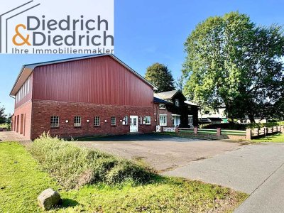 Verkauf eines ehem. Bauernhauses mit 3 Wohneinheiten, Neubau-Halle und Wiese in Eidernähe