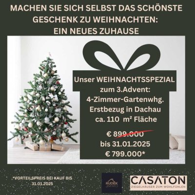 Gartenwohnung! Machen Sie sich das schönste Weihnachtsgeschenk: ein neues Zuhause!