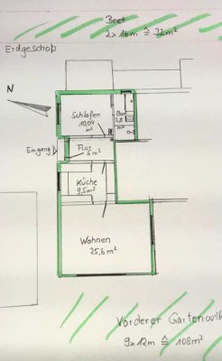 Helle 2-Zimmer-Wohnung in Daisendorf