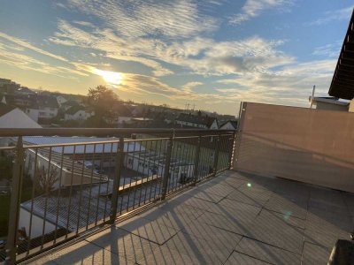 Moderne  2-Zimmer-Wohnung mit  Dachterrasse inBruchsal