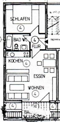 Helle 2-Zimmerwohnung in kleiner Wohneinheit in Stuttgart Stammheim Süd