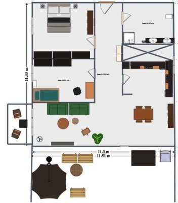 Ein idyllisches zu Hause für Gartenliebhaber**Traumhafte 3,5-Zimmer-Wohnung mit großem Außenbereich