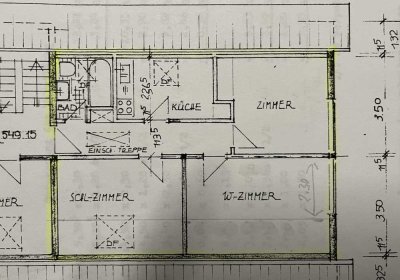 Schöne 3-Zimmer-DG-Wohnung mit Einbauküche in Spraitbach/Vorderlintal, Ostalbkreis