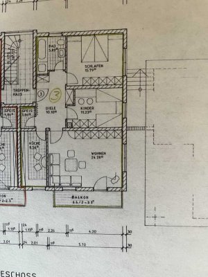 Gepflegte, ruhige 3 Zimmer Wohnung