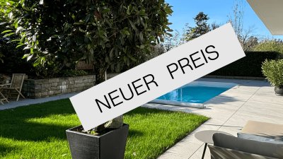 Modernisiertes Haus in Top-Zustand mit Seesicht, Pool, stilvoll gestaltetem Garten und Wellness-Sauna im Badezimmer