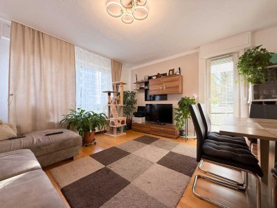 Attraktive 3-Zimmer-Wohnung mit Balkon und Einbauküche in Frankfurt am Main