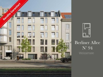 RENDITEGARANTIE : Berliner Allee: ERSTBEZUG im NEUBAU - ab 2024: 1-Zi-Whg mit 21 m² - VHS 1. OG