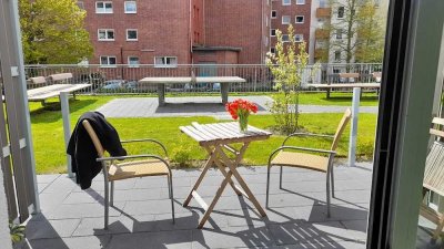 WOHNHEIM FÜR STUDIERENDE (DUAL ODER VOLLZEIT) : Modernes Einzelappartement mit Terrasse