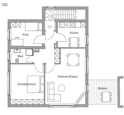 Schöne 3-Zimmer-Wohnung mit Balkon in Bünde