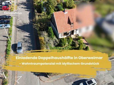 Einladende Doppelhaushälfte in Oberweimar - Wohntraumpotenzial mit idyllischem Grundstück