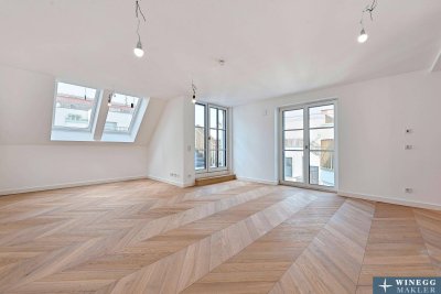 EXKLUSIVES DACHGESCHOSS! Klimatisierter Erstbezug mit herrlicher Dachterrasse