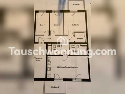 Tauschwohnung: Moderne 4-Zimmerwohnung sucht Nachmieter