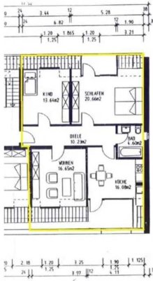 Attraktive und vollständig renovierte 3,5-Zimmer-Dachgeschosswohnung mit Balkon in Herne