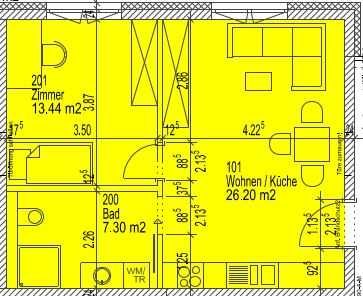 Schöne 1-Zimmer-Wohnung in Petersberg