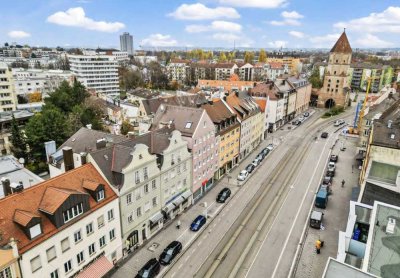 Demnächst leerstehend ! Helle 3-Zimmer-Wohnung mit 83 m2 in bester Lage in der Augsburger Innenstadt