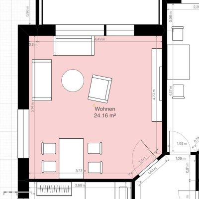 Top 3-Zimmer-Wohnung mit Balkon (1.OG) in Dissen