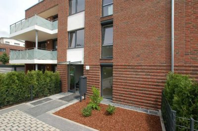 Moers Schwafheim, luxuriöse barrierefreie Wohnung im 2. OG mit Balkon, Aufzug und Stellplatz