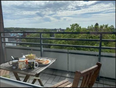 Möblierte 1,5 Zi-Wohnung im Süden von Düsseldorf mit Balkon