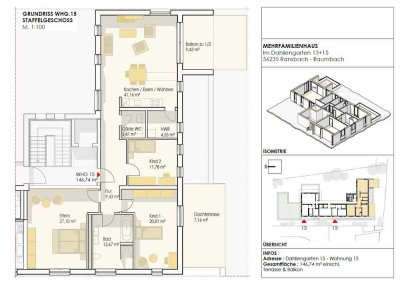 PROVISIONSFREI für Käufer!!! Mit Dachterrasse, Balkon, Keller, 2 Tiefgaragen-Stellplätze!