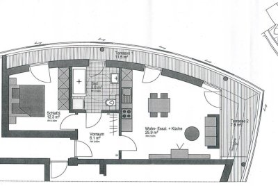 Moderne 2-Zimmerwohnung Bregenz Vorkloster