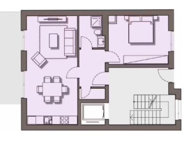 2 Zimmer Wohnung mit Balkon zu vermieten