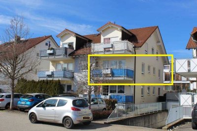 Gepflegte 2-Raum-Wohnung mit Balkon und Einbauküche in Abstatt