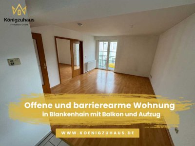 Offene und barrierearme 2 Raum Wohnung in Blankenhain mit Balkon und Aufzug