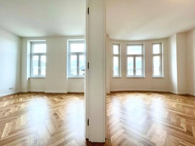 Großzügige vollsanierte Altbauwohnung mit Loggia I Belvedere &amp; Schweizergarten Nähe I Barrierefreier Zugang mit Lift I Fischgrätparkett &amp; Fußbodenheizung I perfekte öffentliche Anbindung