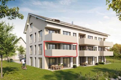 Neuwertige sonnige 2,5-Zimmer-Wohnung mit Balkon und EBK in Mittelbiberach