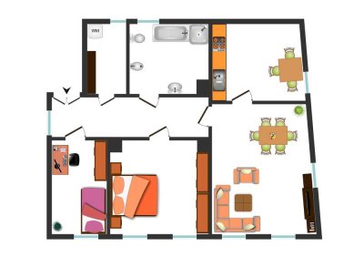 Idyllisches Familienleben in Lobstädt