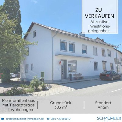 Attraktive Investitionsgelegenheit: Mehrfamilienhaus mit vermieteter Tierarztpraxis und zwei Wohnung