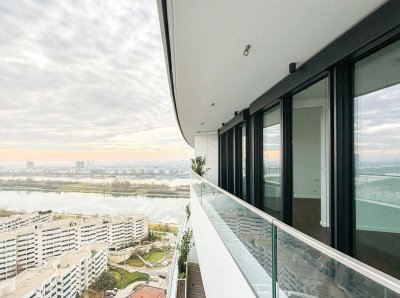 Danube Flats mit Fernblick // 20.Stock // Stilvoll Wohnen im höchsten Wohnturm Österreichs