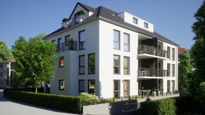 4 Zimmer Penthouse Neubauwohnung in Innenstadtlage von Kornwestheim (W7)