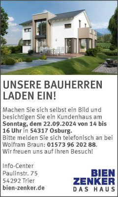 Bestpreisgarantie bei Bien-Zenker - Ihr Traumhaus für die ganze Familie in Waldrach