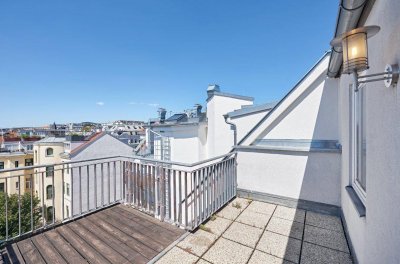 Dachgeschoss Maisonette mit sonniger Terrasse, Nähe U3 Hütteldorfer Straße