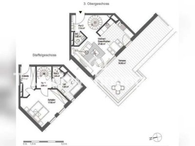 Tauschwohnung: 2,5 Zi-Maisonettewohnung mit riesiger Terrasse in Eimsbüttel