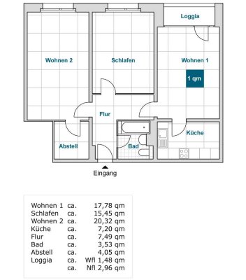 Reinkommen und Wohlfühlen: interessante 3-Raumwohnung sucht neue Mieter*innen!