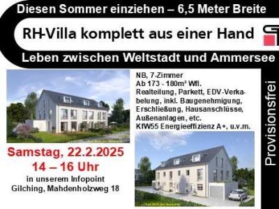 DIESEN SOMMER EINZIEHEN - NUR am SAMSTAG: FASCHINGS-HIT FÜR 999.999,99 EUR - RH-VILLA 6,5 M Breite!