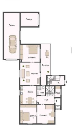 Erstbezug nach Sanierung mit Terrasse und Garten schöne 4,5-Zimmer-Wohnung in Eich