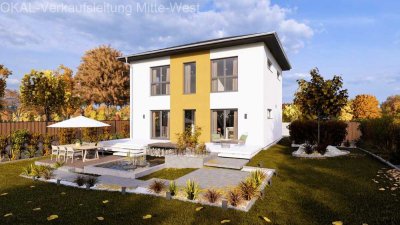 MODERNES WOHNHAUS MIT ELEGANTEM WALMDACH - Einzugsfertig