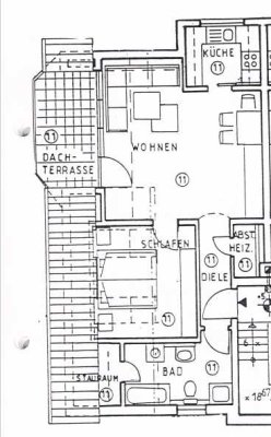 Freundliche 2-Zimmer-DG-Wohnung mit Balkon in Bellheim